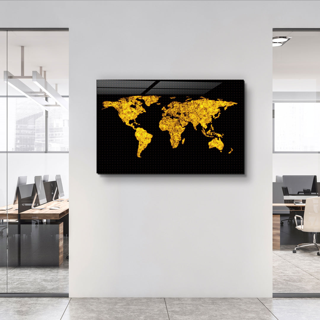 ・"The Network Of The World"・Glass Wall Art | Artdesigna Glass Printing Wall Arts.