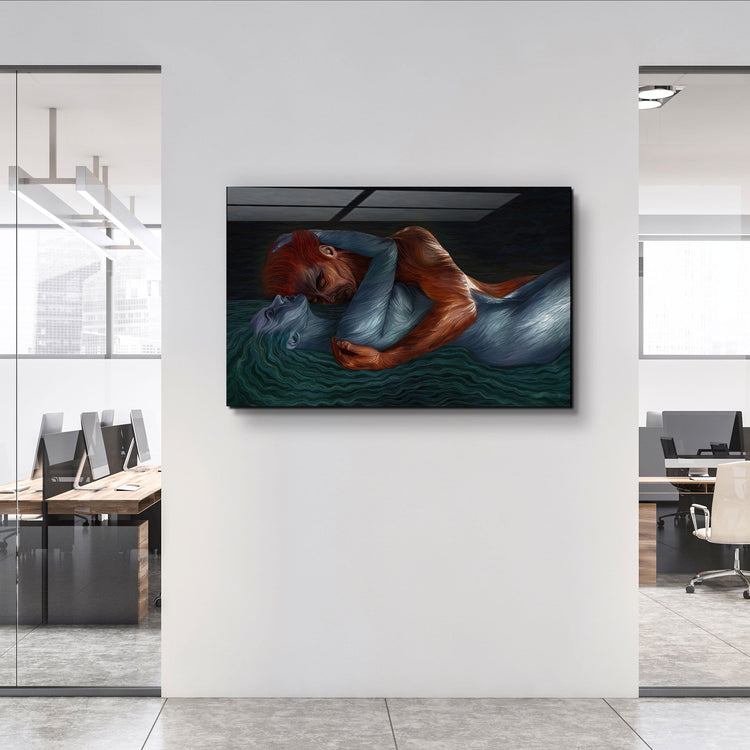 ・"Twin Flame Reunion"・Glass Wall Art | Artdesigna Glass Printing Wall Arts.