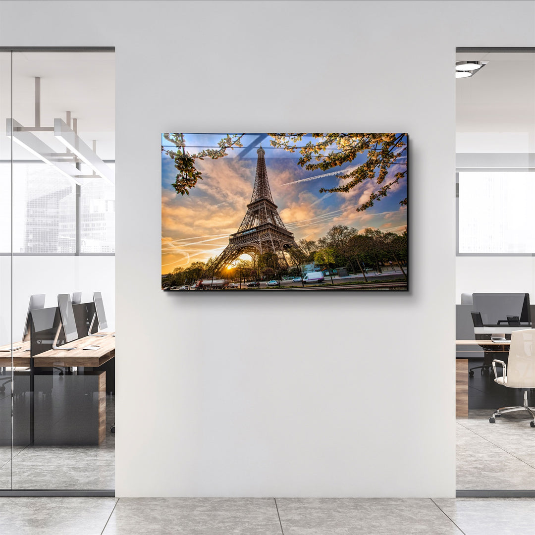 ・"Eiffel Tower"・Glass Wall Art | Artdesigna Glass Printing Wall Arts.