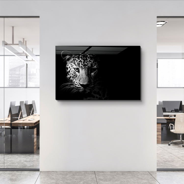 ・"Leopard"・Glass Wall Art | Artdesigna Glass Printing Wall Arts.