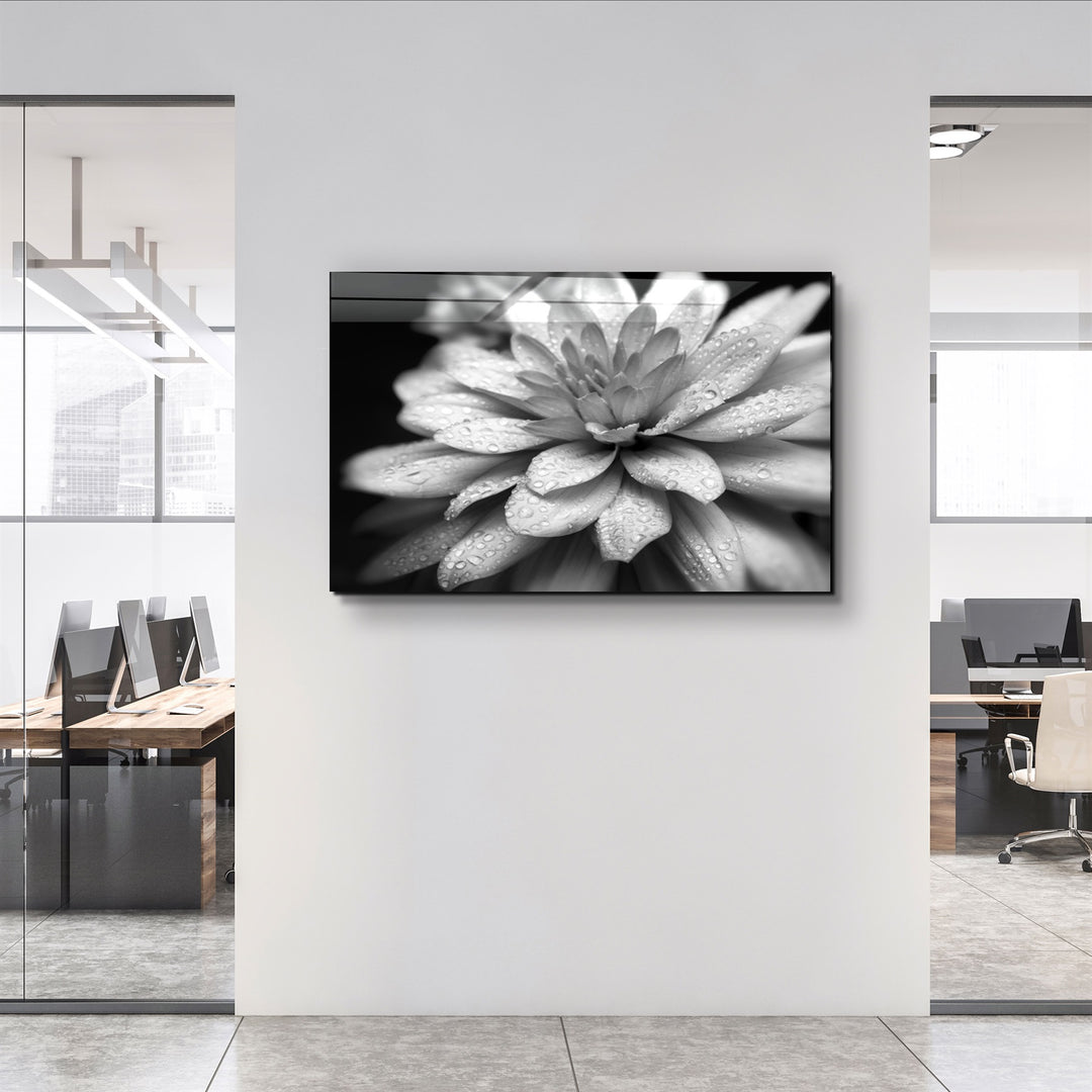 ・"Flower"・Glass Wall Art | Artdesigna Glass Printing Wall Arts.