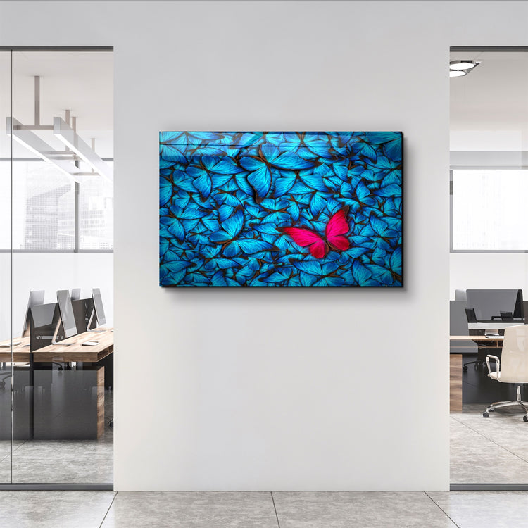 ・"Butterfly 1"・Glass Wall Art | Artdesigna Glass Printing Wall Arts.