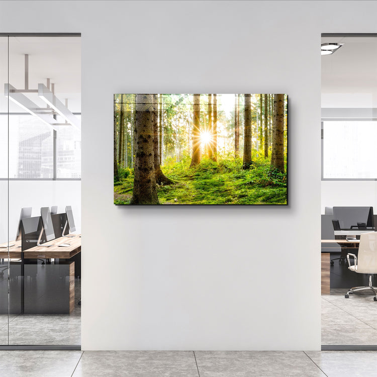 ・"The Forest"・Glass Wall Art | Artdesigna Glass Printing Wall Arts.