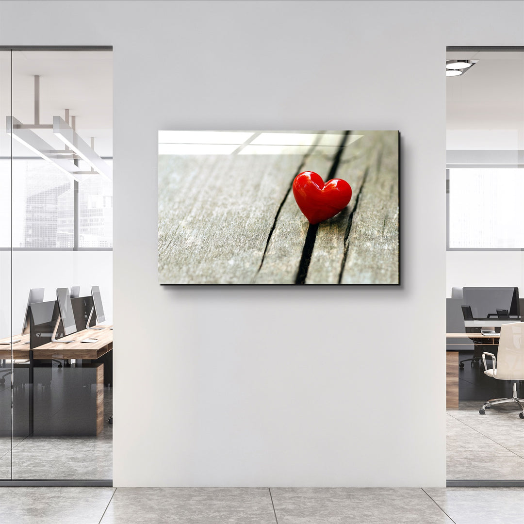 ・"Heart 2"・Glass Wall Art | Artdesigna Glass Printing Wall Arts.