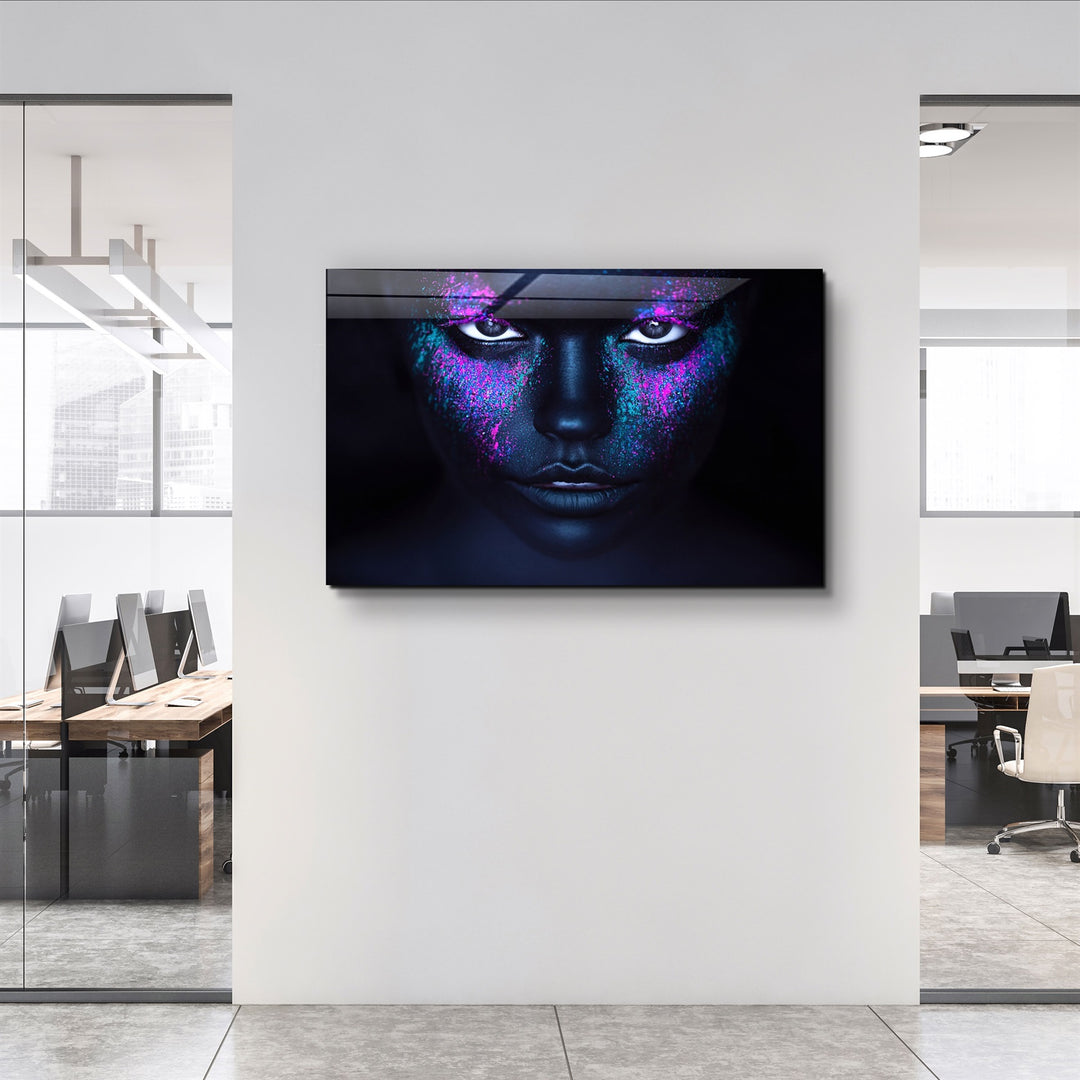 ・"Neon Freckles"・Glass Wall Art | Artdesigna Glass Printing Wall Arts.