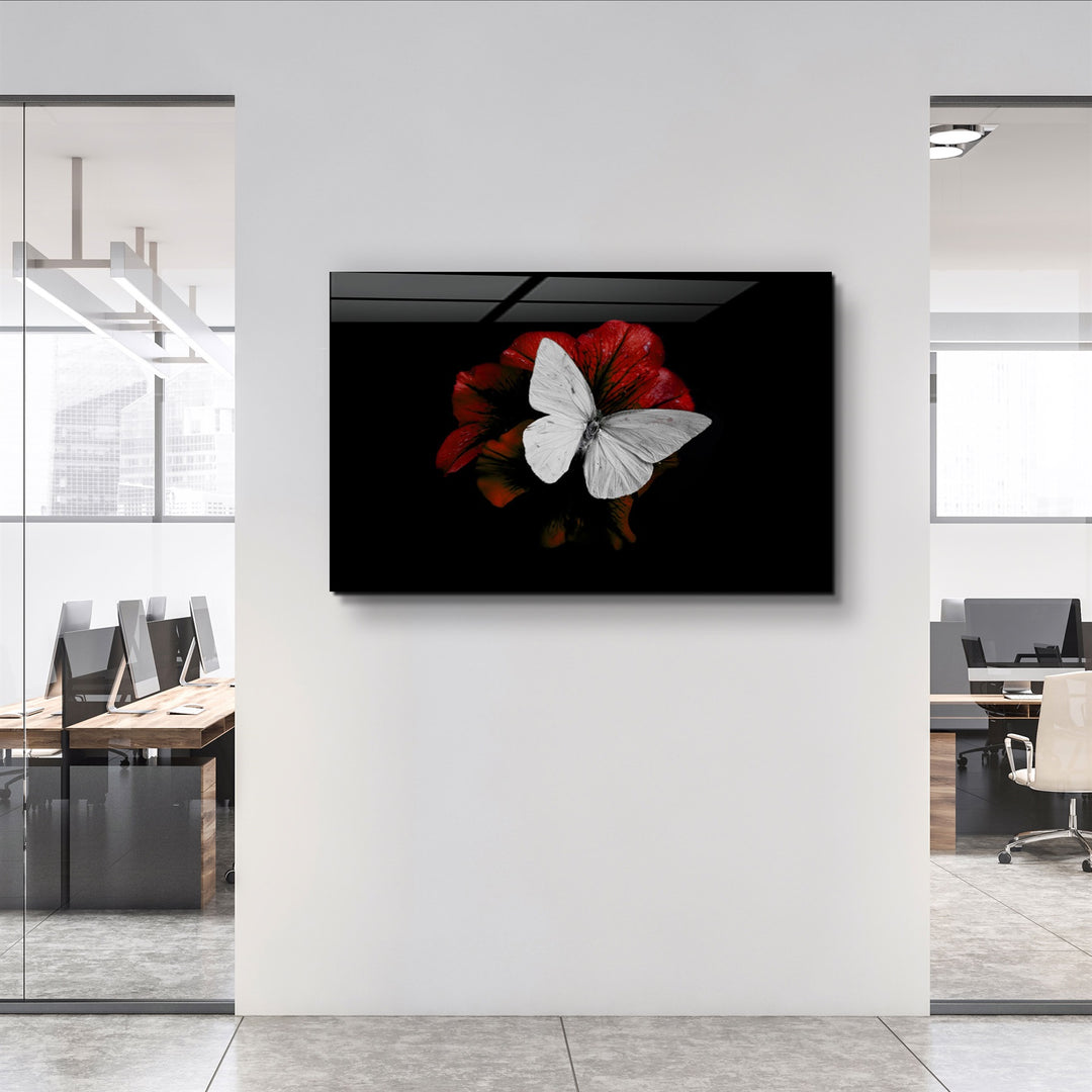 ・"Butterfly 3"・Glass Wall Art | Artdesigna Glass Printing Wall Arts.