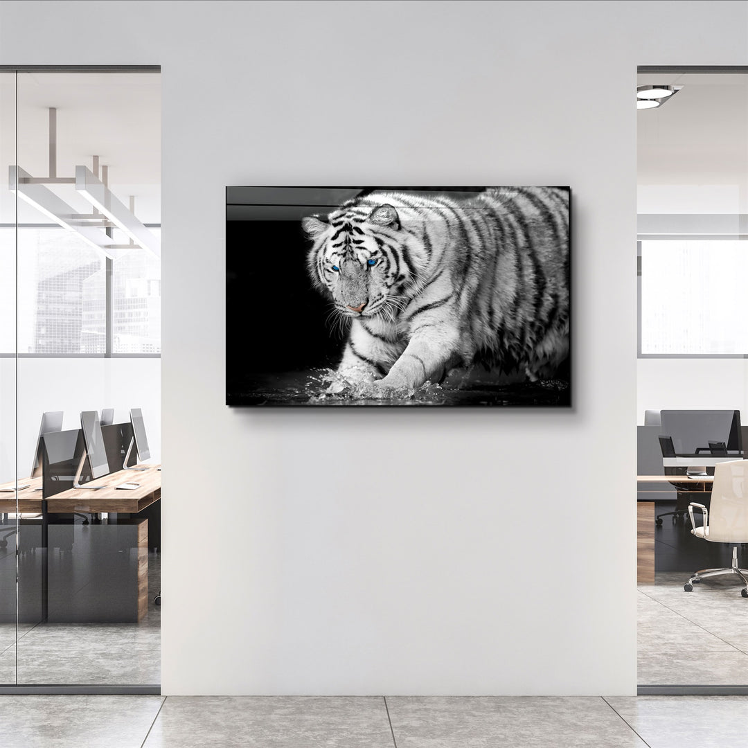 ・"Tiger 2"・Glass Wall Art | Artdesigna Glass Printing Wall Arts.