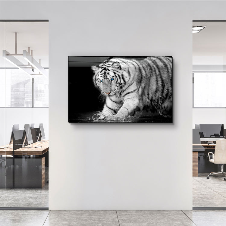 ・"Tiger 2"・Glass Wall Art | Artdesigna Glass Printing Wall Arts.