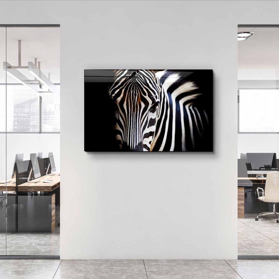 ・"Zebra"・Glass Wall Art | Artdesigna Glass Printing Wall Arts.