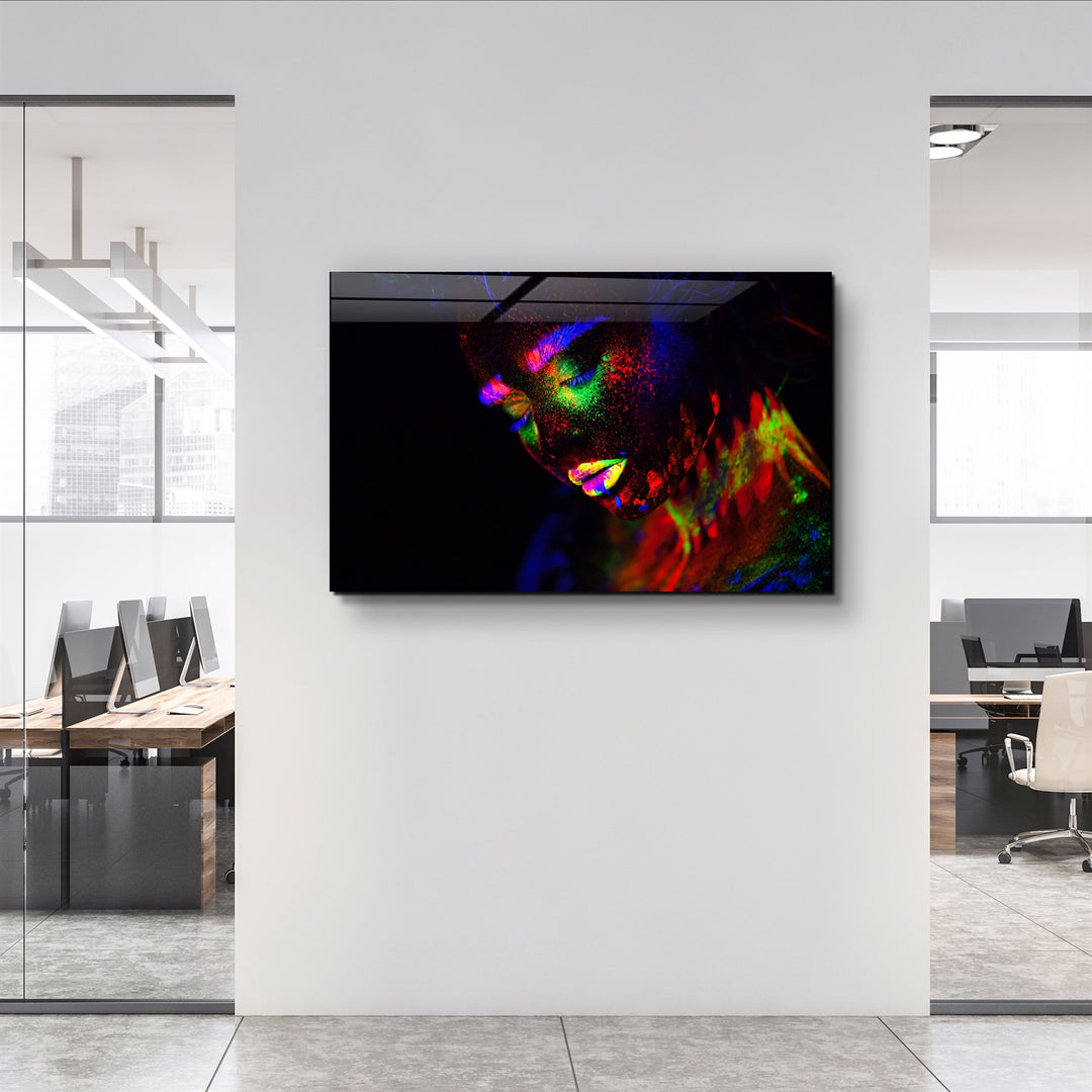 ・"Glowing in the Dark"・Glass Wall Art | Artdesigna Glass Printing Wall Arts.