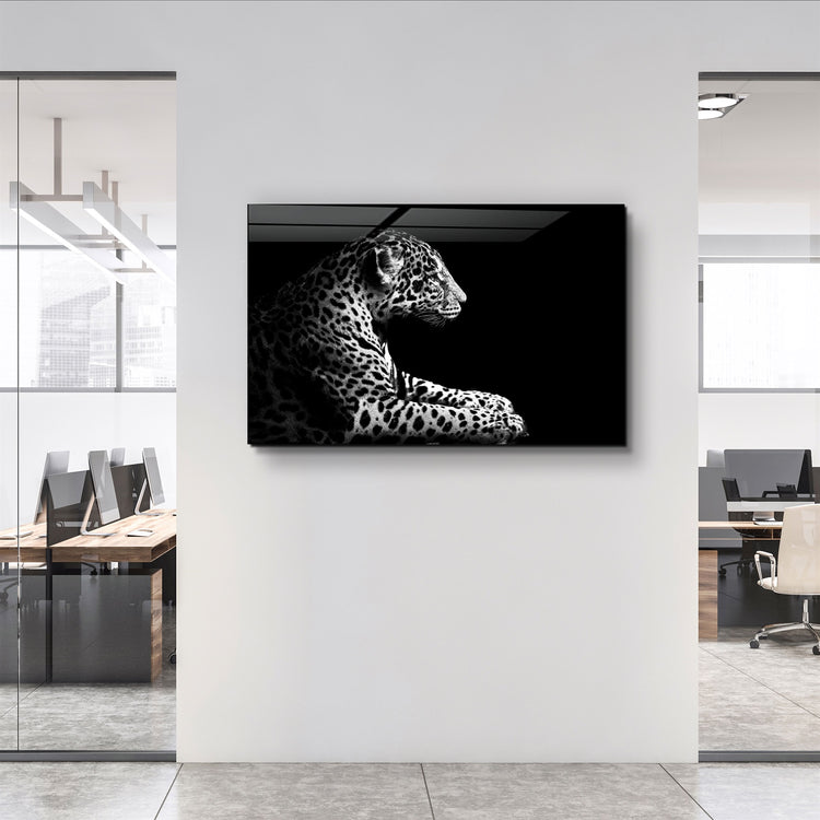 ・"Leopard"・Glass Wall Art | Artdesigna Glass Printing Wall Arts.