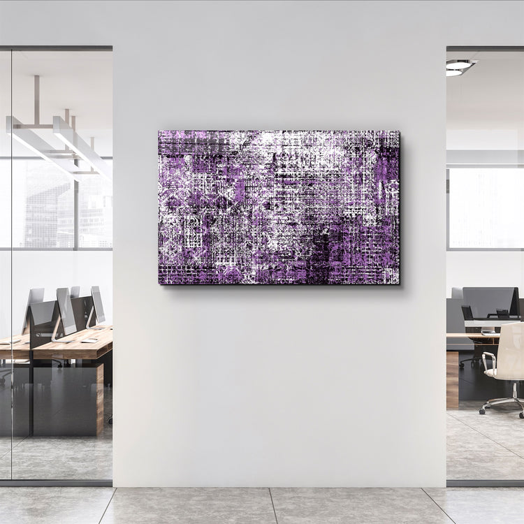 ・"Code of Purple"・Glass Wall Art | Artdesigna Glass Printing Wall Arts.