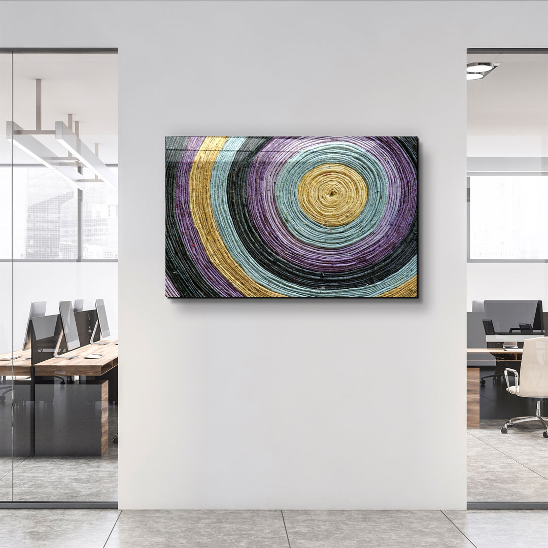 ・"Colored Spiral"・Glass Wall Art | Artdesigna Glass Printing Wall Arts.