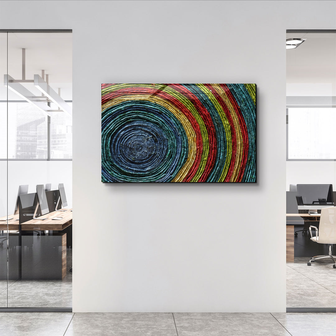 ・"Colored Spiral"・Glass Wall Art | Artdesigna Glass Printing Wall Arts.