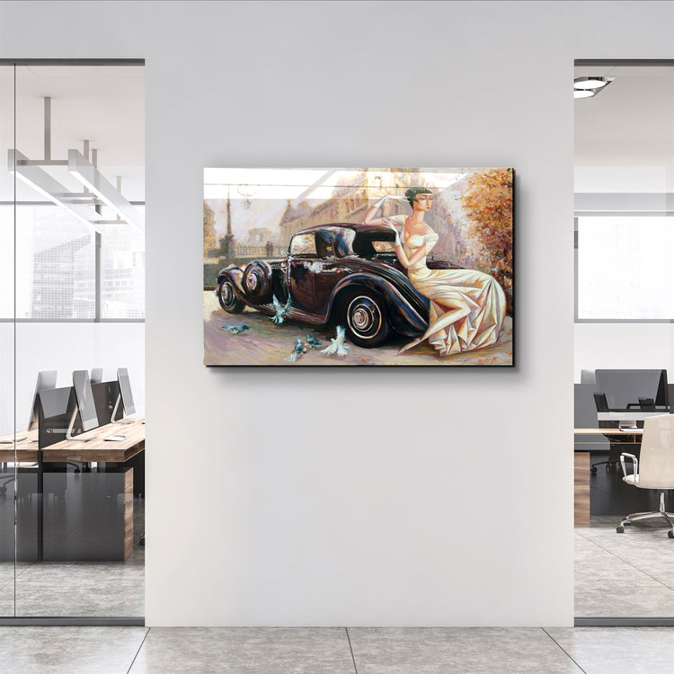 ・"Bridda Car"・Glass Wall Art | Artdesigna Glass Printing Wall Arts.