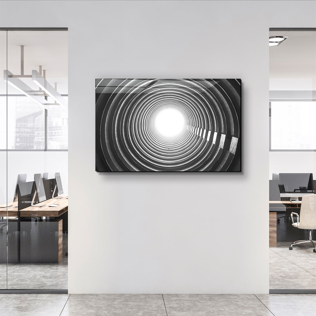 ・"The End of Tunnel"・Glass Wall Art | Artdesigna Glass Printing Wall Arts.