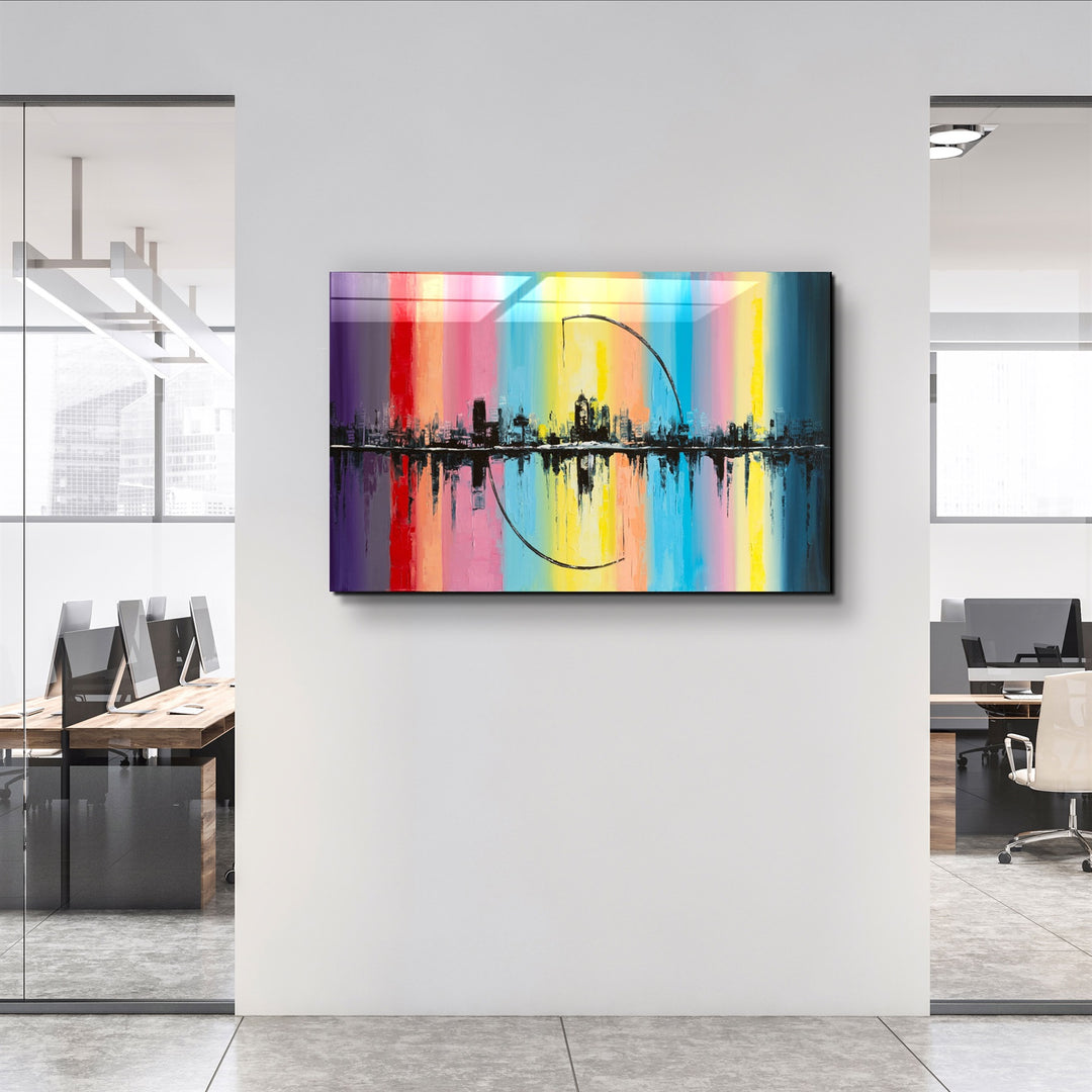 ・"CityLine"・Glass Wall Art | Artdesigna Glass Printing Wall Arts.