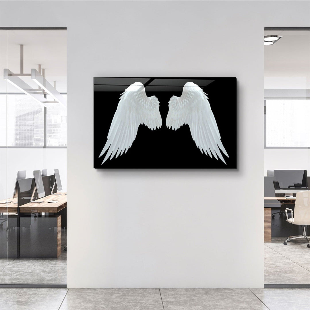 ・"Angel Wings"・Glass Wall Art | Artdesigna Glass Printing Wall Arts.