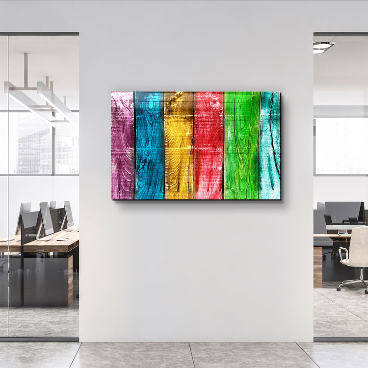 ・"Painted Wood V2"・Glass Wall Art | Artdesigna Glass Printing Wall Arts.