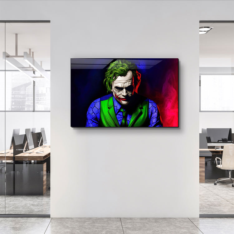 ・"Joker V1"・Glass Wall Art | Artdesigna Glass Printing Wall Arts.