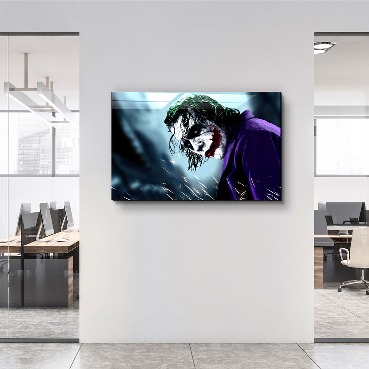 ・"Joker V2"・Glass Wall Art | Artdesigna Glass Printing Wall Arts.