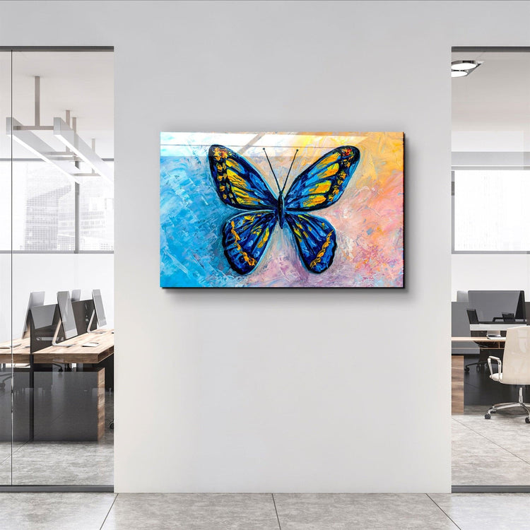 ・"Butterfly 6"・Glass Wall Art | Artdesigna Glass Printing Wall Arts.