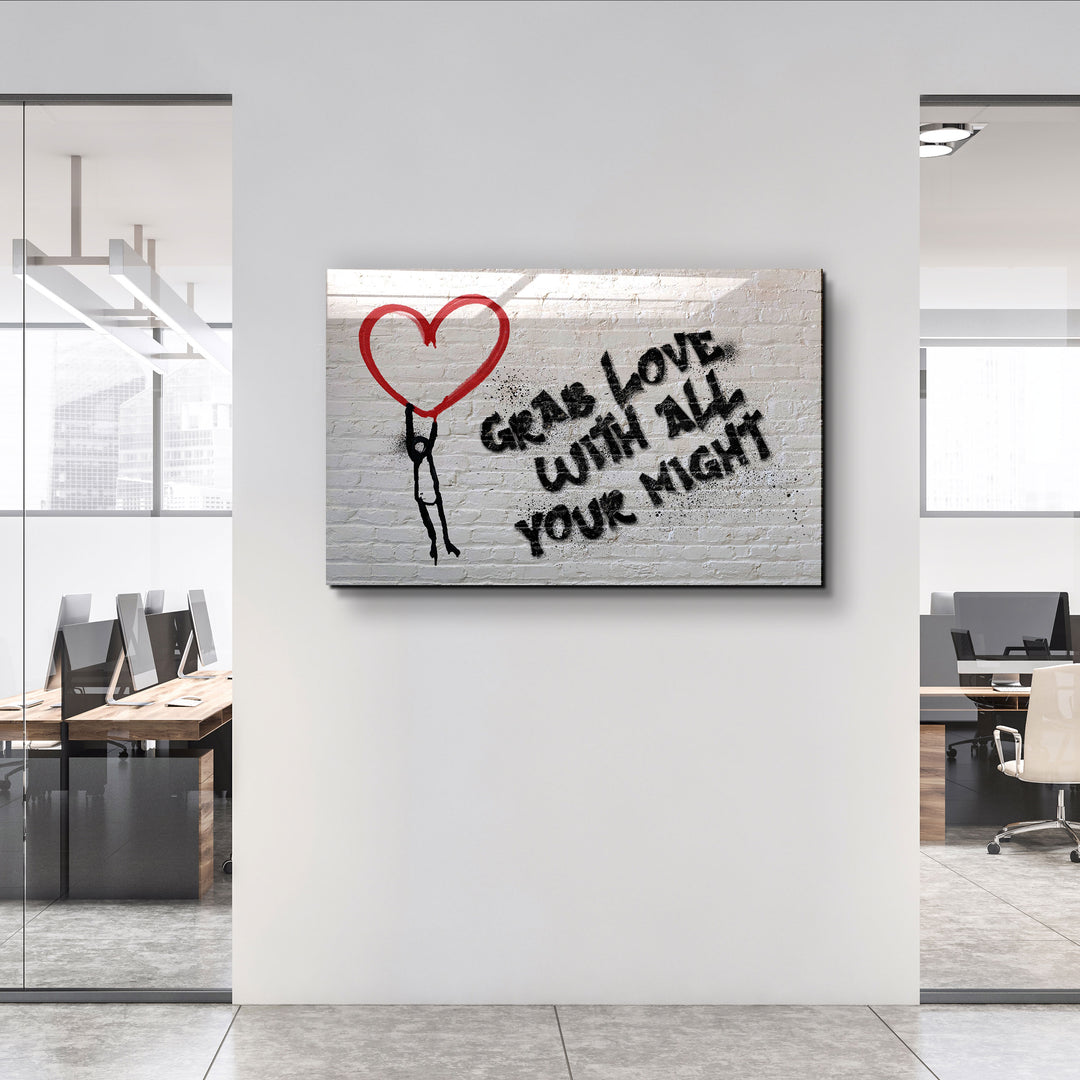 ・"Love"・Glass Wall Art | Artdesigna Glass Printing Wall Arts.