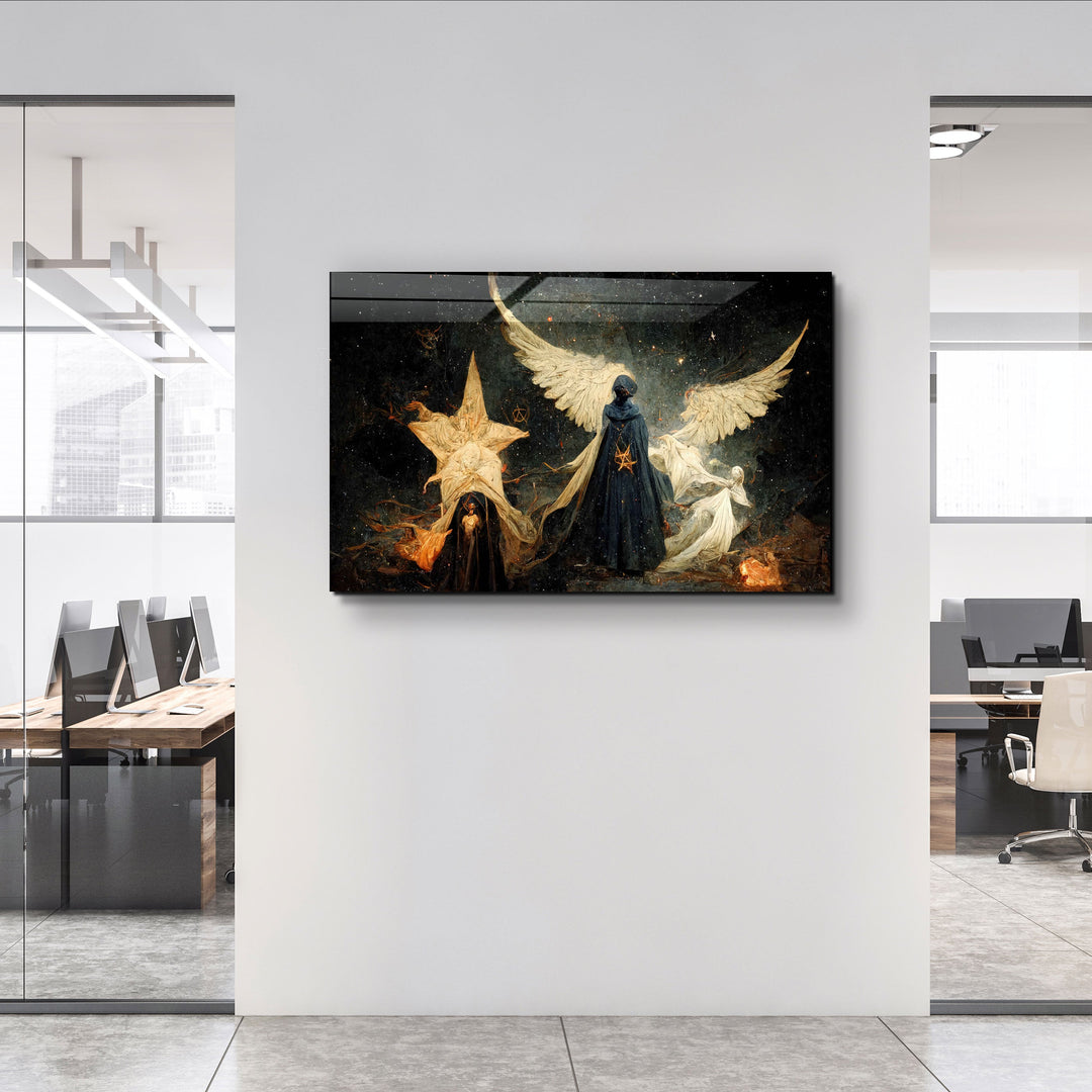 ・"Angels of the Secret World"・Secret World Collection Glass Wall Art