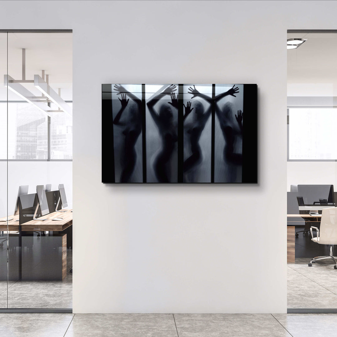 ・"Naked"・Glass Wall Art