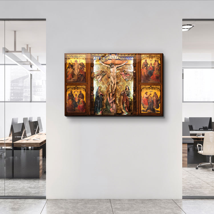 ・"Jesus"・Glass Wall Art | Artdesigna Glass Printing Wall Arts.