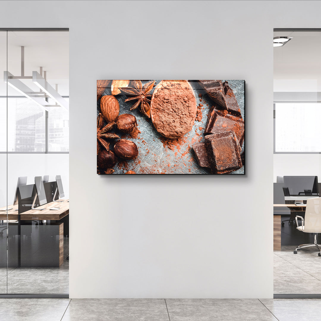 ・"Almond And Chocolate"・Glass Wall Art | Artdesigna Glass Printing Wall Arts.