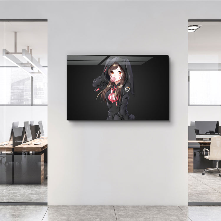 ・"D.Va"・Glass Wall Art | Artdesigna Glass Printing Wall Arts.