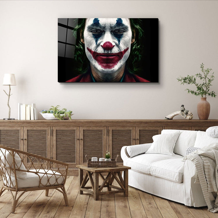 ・"Joker - Smile"・Glass Wall Art | Artdesigna Glass Printing Wall Arts.