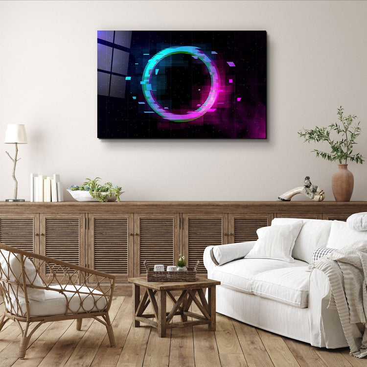 ・"Circle In the Space"・Glass Wall Art | Artdesigna Glass Printing Wall Arts.