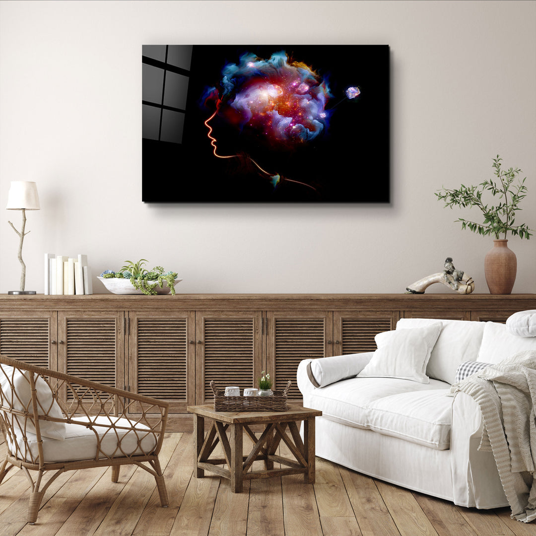 ・"Space in Mind"・Glass Wall Art | Artdesigna Glass Printing Wall Arts.