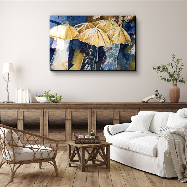 ・"Rainy Day"・Glass Wall Art | Artdesigna Glass Printing Wall Arts.