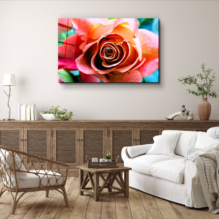 ・"Floribunda Rose"・Glass Wall Art | Artdesigna Glass Printing Wall Arts.