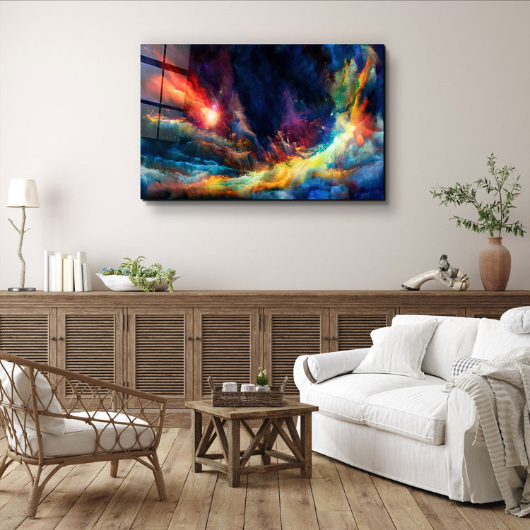 ・"Riot Of Colors"・Glass Wall Art | Artdesigna Glass Printing Wall Arts.