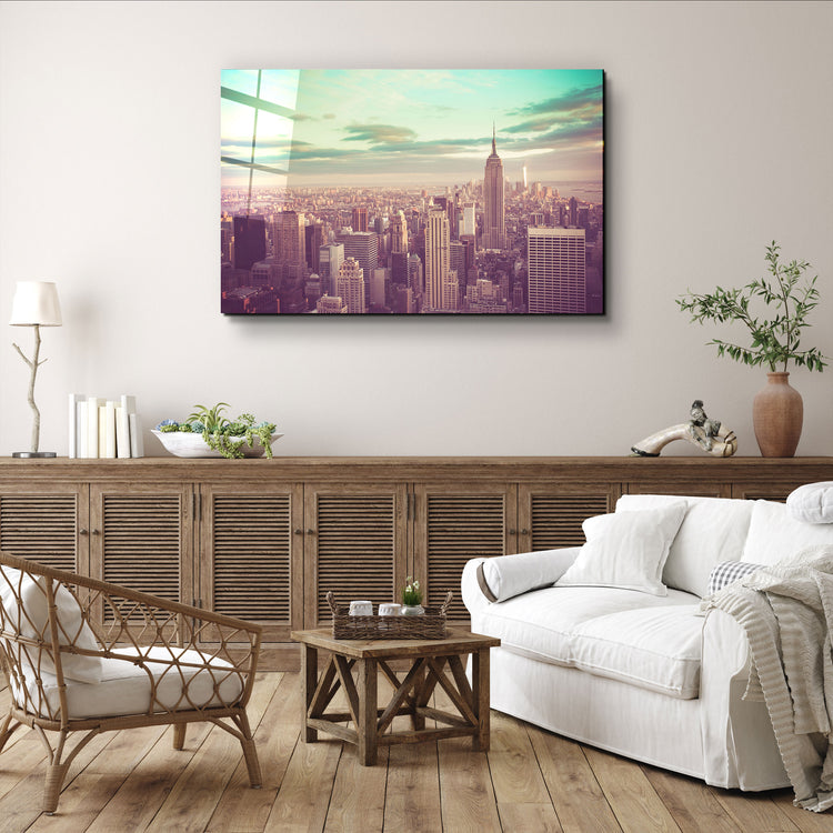 ・"New York City"・Glass Wall Art | Artdesigna Glass Printing Wall Arts.