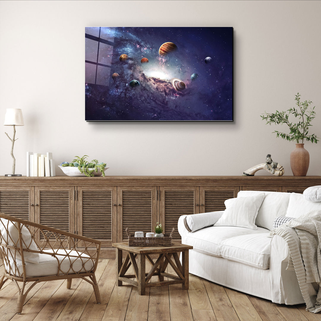 ・"Galaxy"・Glass Wall Art | Artdesigna Glass Printing Wall Arts.