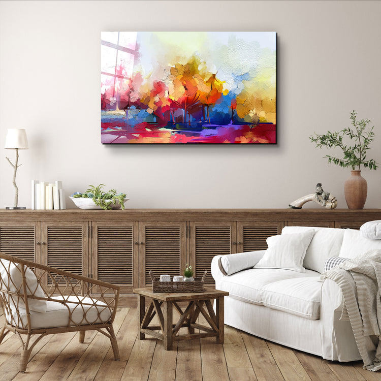 ・"Abstract Oil Painting"・Glass Wall Art | Artdesigna Glass Printing Wall Arts.