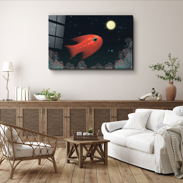 ・"Aquarium Fish"・Glass Wall Art | Artdesigna Glass Printing Wall Arts.