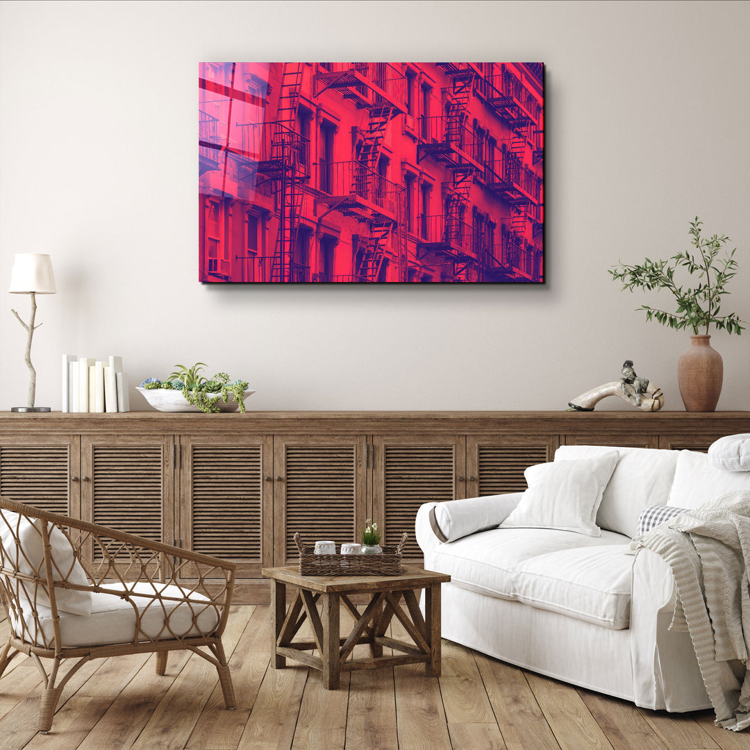 ・"Apartments In Manhattan"・Glass Wall Art | Artdesigna Glass Printing Wall Arts.