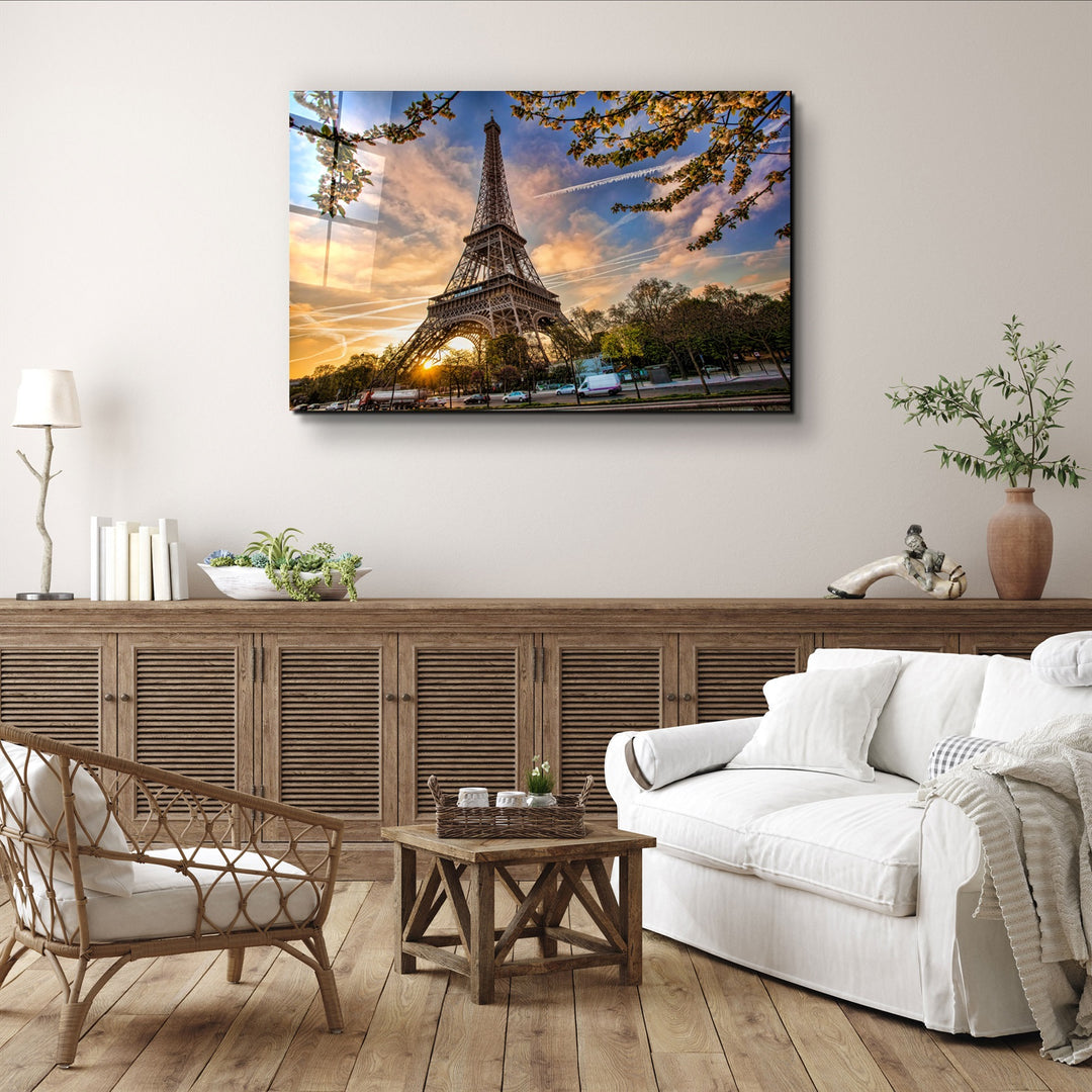 ・"Eiffel Tower"・Glass Wall Art | Artdesigna Glass Printing Wall Arts.