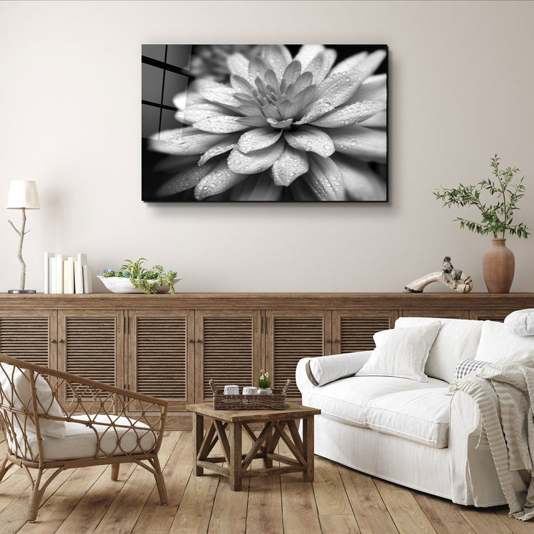 ・"Flower"・Glass Wall Art | Artdesigna Glass Printing Wall Arts.