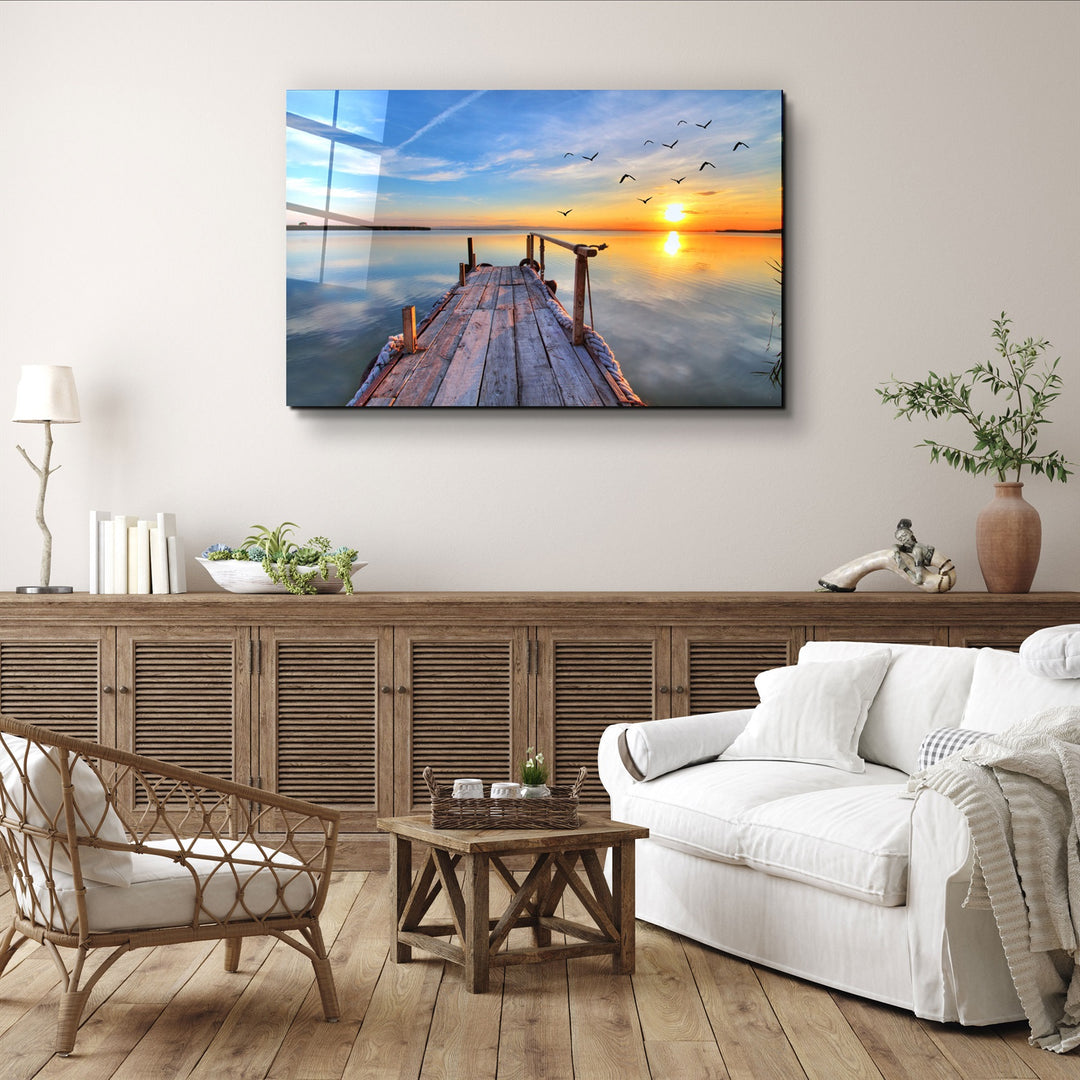 ・"Pier 4"・Glass Wall Art | Artdesigna Glass Printing Wall Arts.