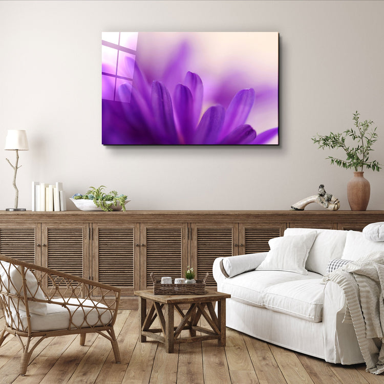 ・"Flower"・Glass Wall Art | Artdesigna Glass Printing Wall Arts.