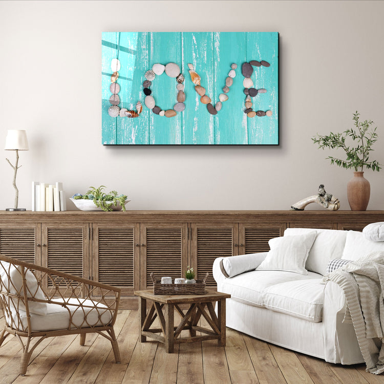 ・"Love"・Glass Wall Art | Artdesigna Glass Printing Wall Arts.