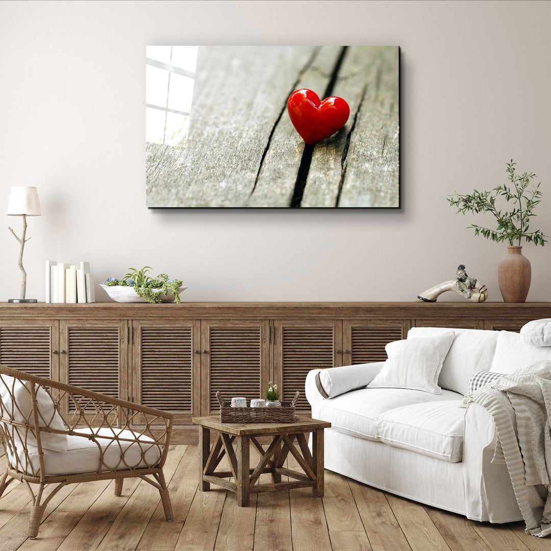 ・"Heart 2"・Glass Wall Art | Artdesigna Glass Printing Wall Arts.