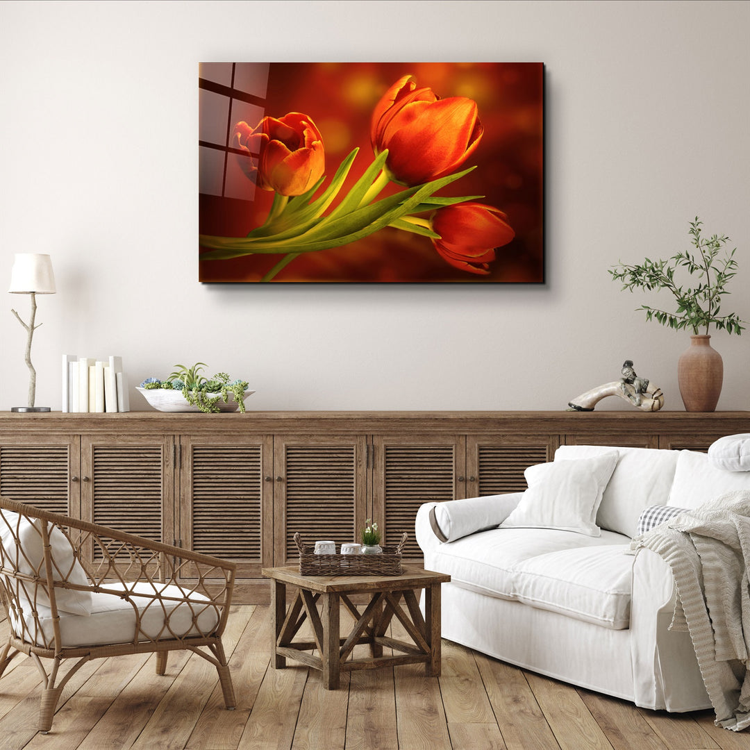 ・"Flower"・Glass Wall Art | Artdesigna Glass Printing Wall Arts.